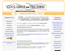 Tablet Screenshot of coolteacherlinks.com